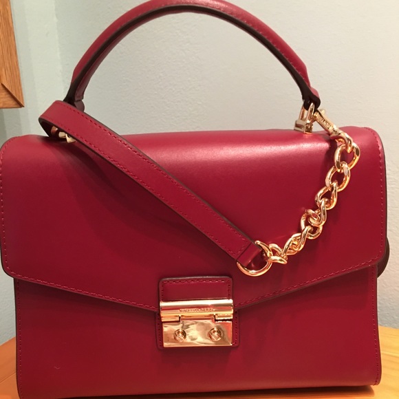 ⭐️⭐️2X HP⭐️⭐️ NWT 💯 Authentic Michael Kors Medium Sloan Satchel - Picture 2 of 14
